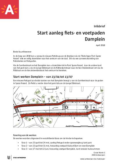 Damplein: infobrief start werken