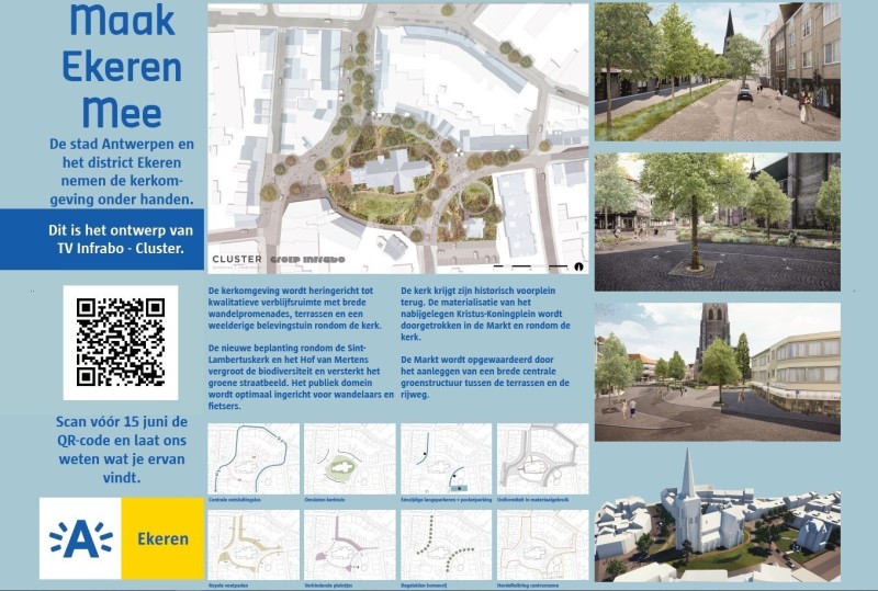 Ontwerpvoorstel 3 voor kerkomgeving Ekeren