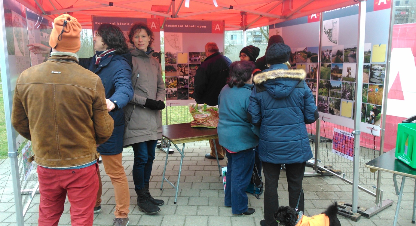 Sfeerbeeld van het participatiemoment voor masterplan Rozemaai.