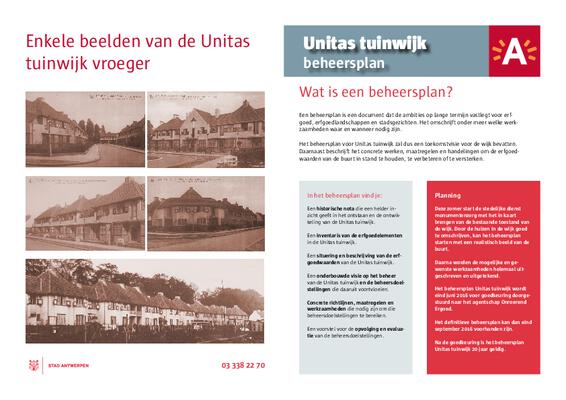 Brochure Unitas-tuinwijk