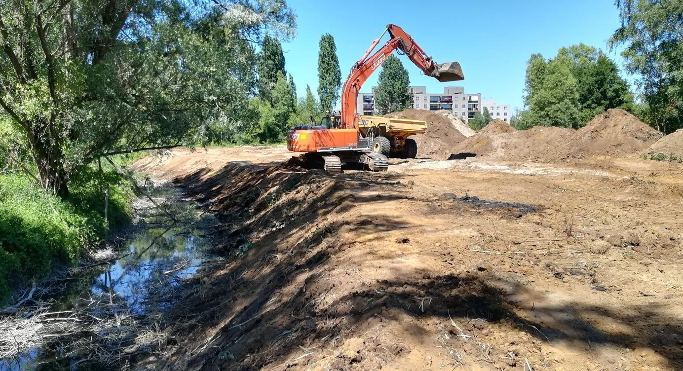 Donkse beek wordt terug zichtbaar in het nieuwe Rozemaaipark.
