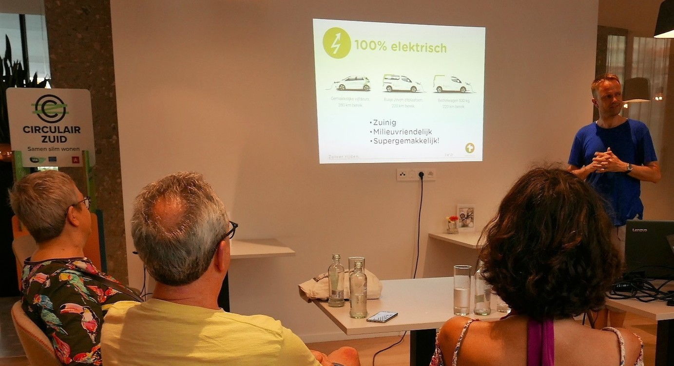 Buurtenergiecafé Circulair Zuid: Elektrische deelmobiliteit via Partago