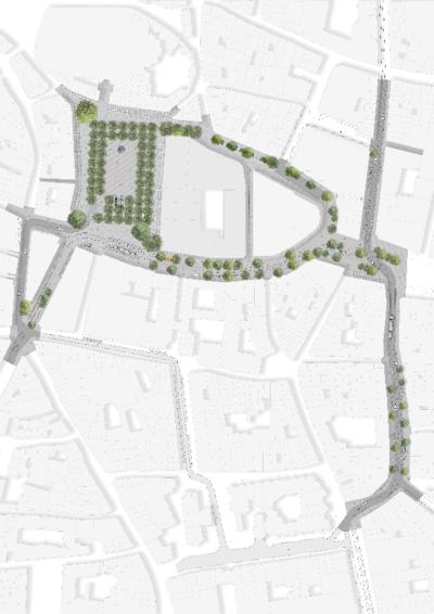 Definitief ontwerp omliggende straten Groenplaats