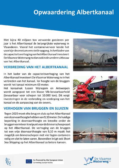 Infopanelen projecten Opwaardering Albertkanaal