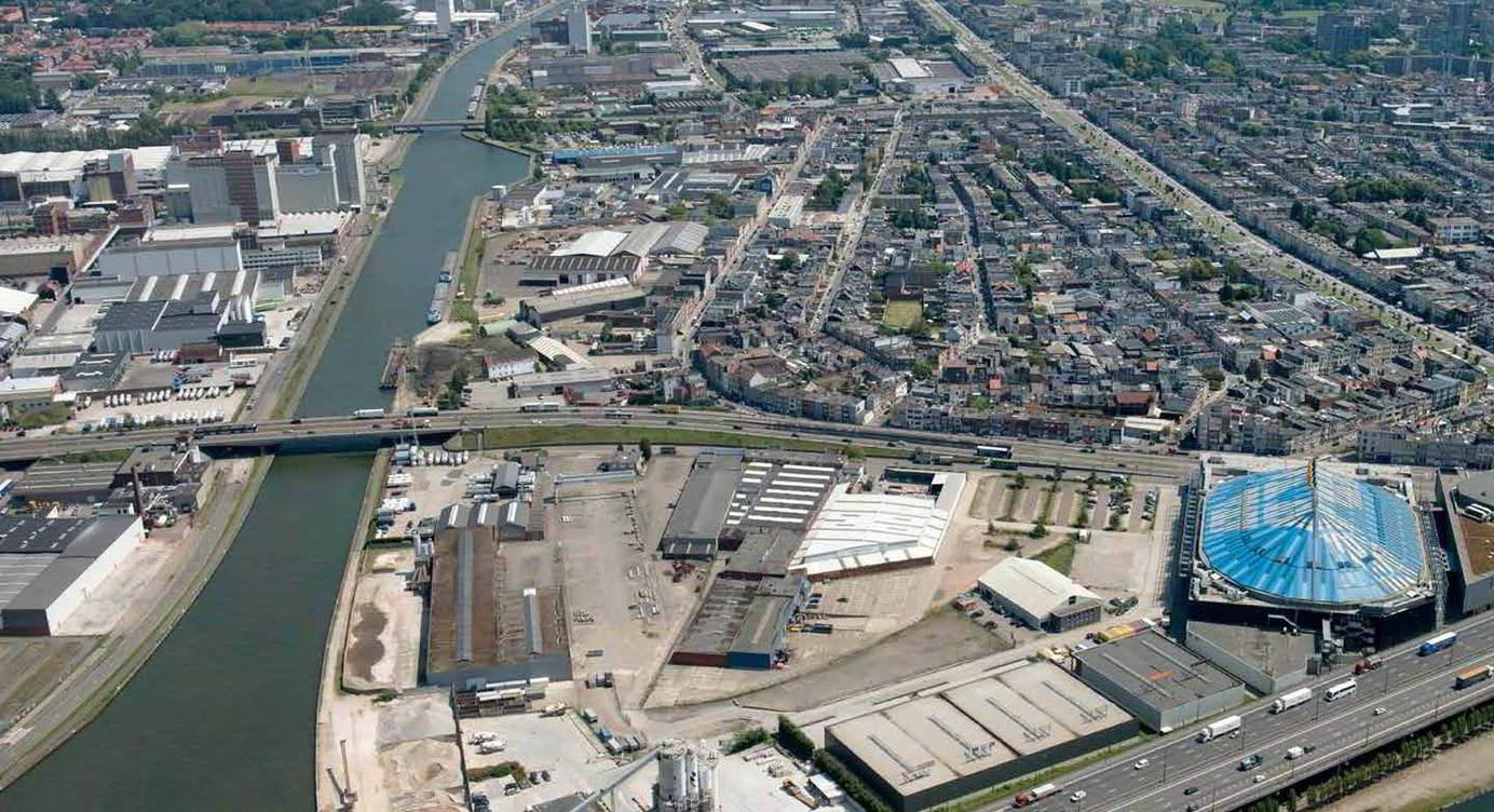 Zicht op de huidige Theunisbrug