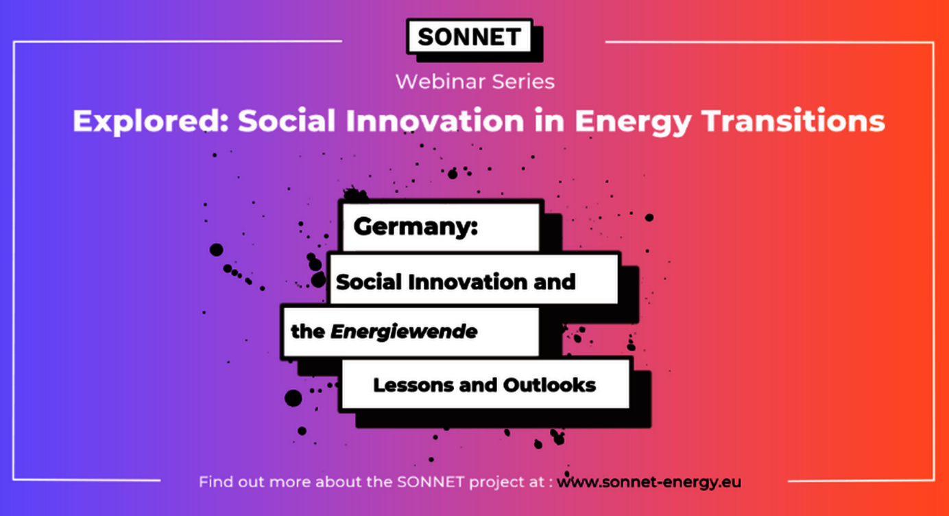 Sonnet webinar 2: lessons from Germany