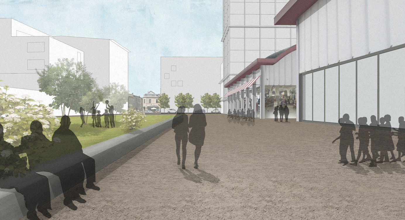 Toekomstbeeld Hallenplein