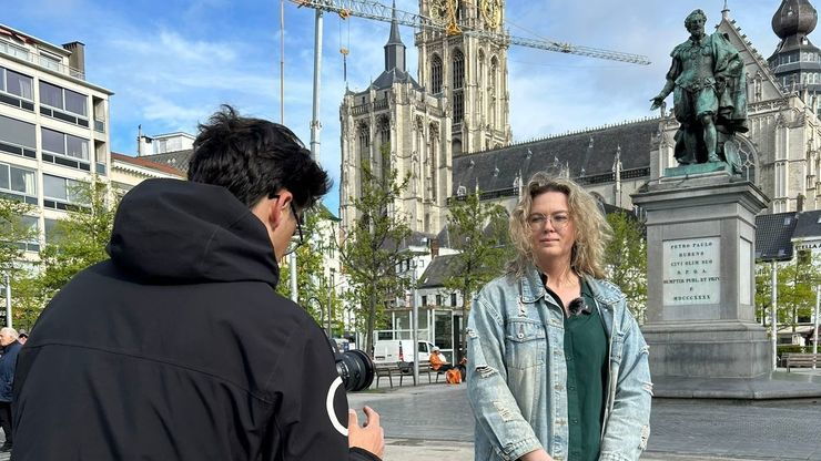 Ontdek de 'Ode aan de Groenplaats' van Hanneke.