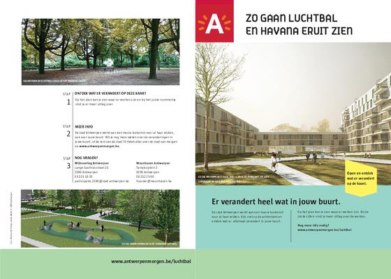 Brochure 'Zo gaan Luchtbal en Havana eruit zien'