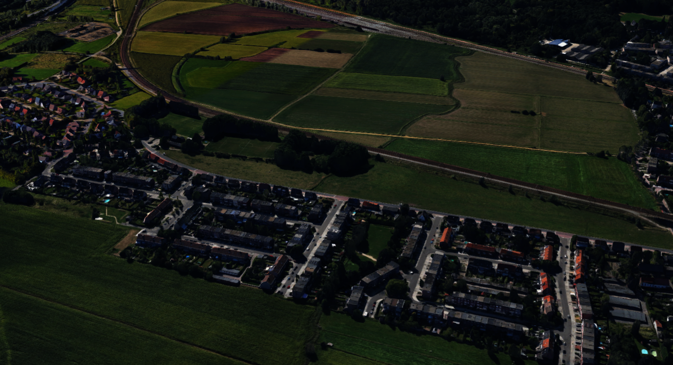 Zicht op het projectgebied Oude Landen