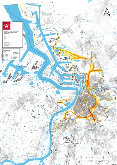 Geluidsbelastingskaart - spoor- en tramverkeer (2021)