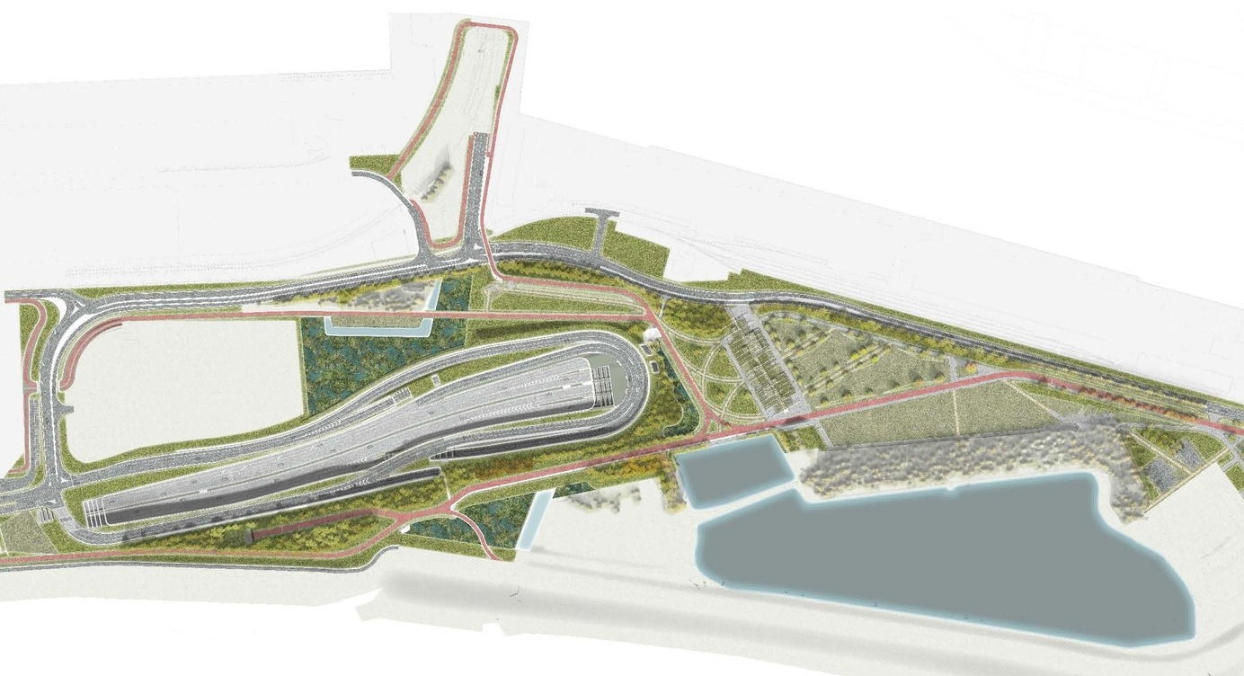 Presentatieplan van de Oosterweelknoop en inrichting van het Noordkasteel