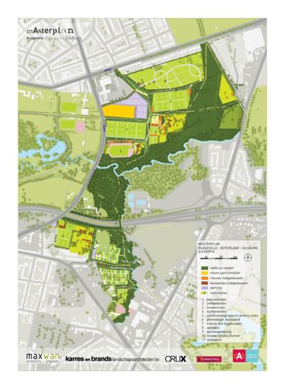 Overzichtsplan Masterplan Park Groot Schijn