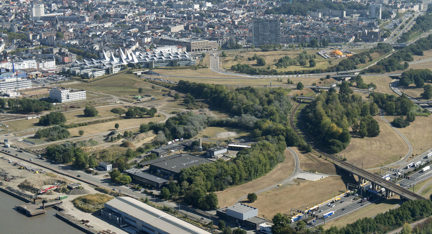 Zicht op zone zuid van de Ring
