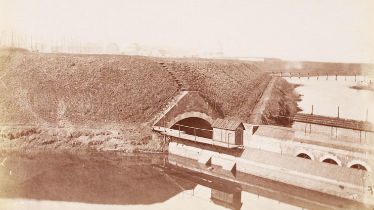 Historische foto van het bastion Schijn