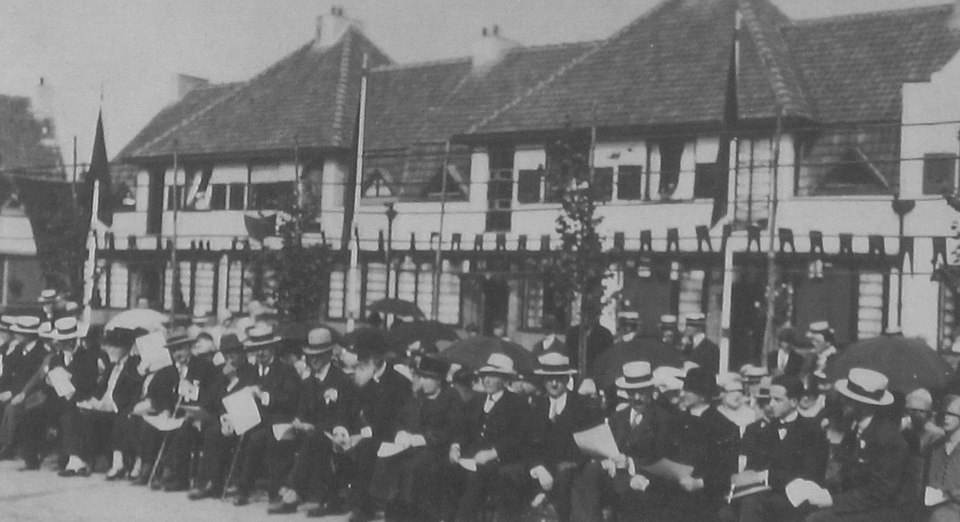 Historisch beeld van de Unitas-tuinwijk