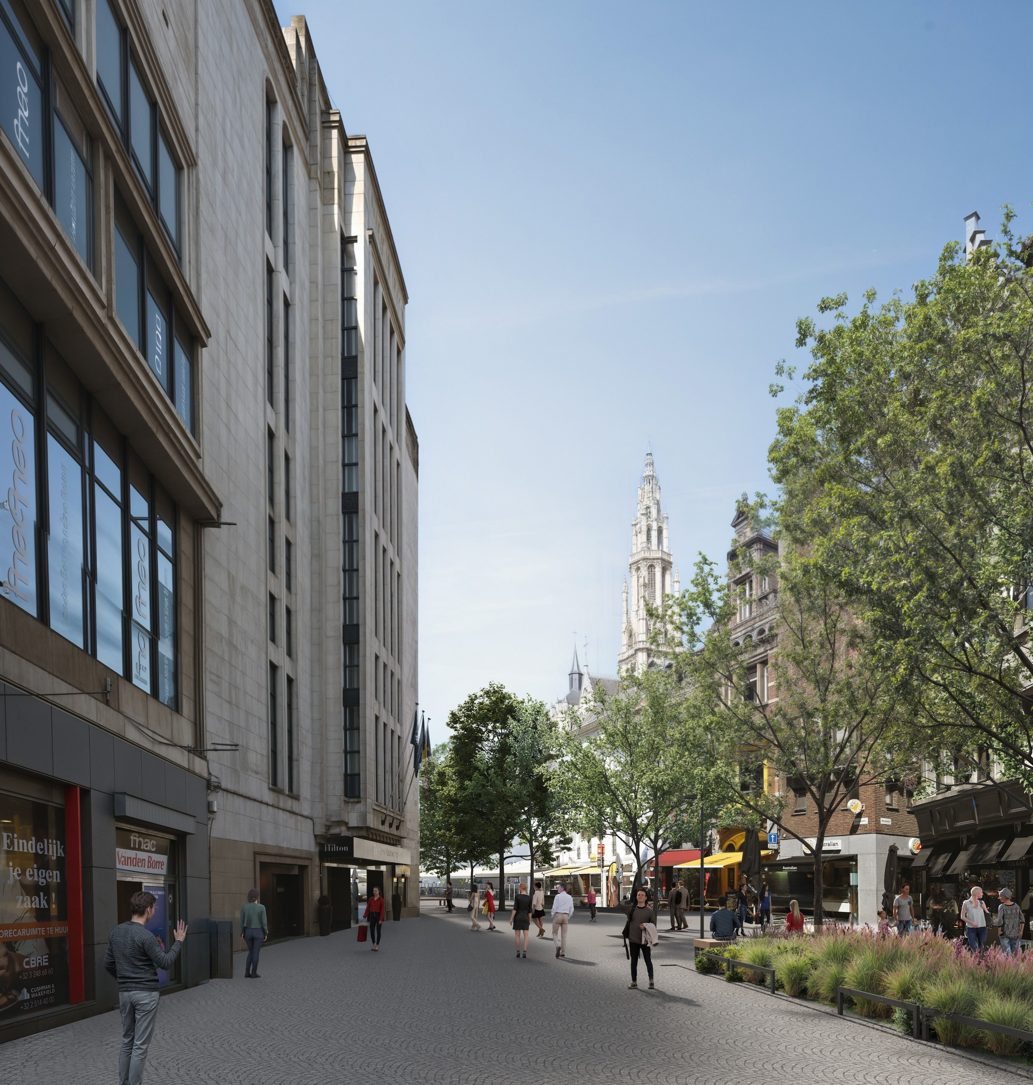 Ook een groot deel van de Eiermarkt wordt autovrij.