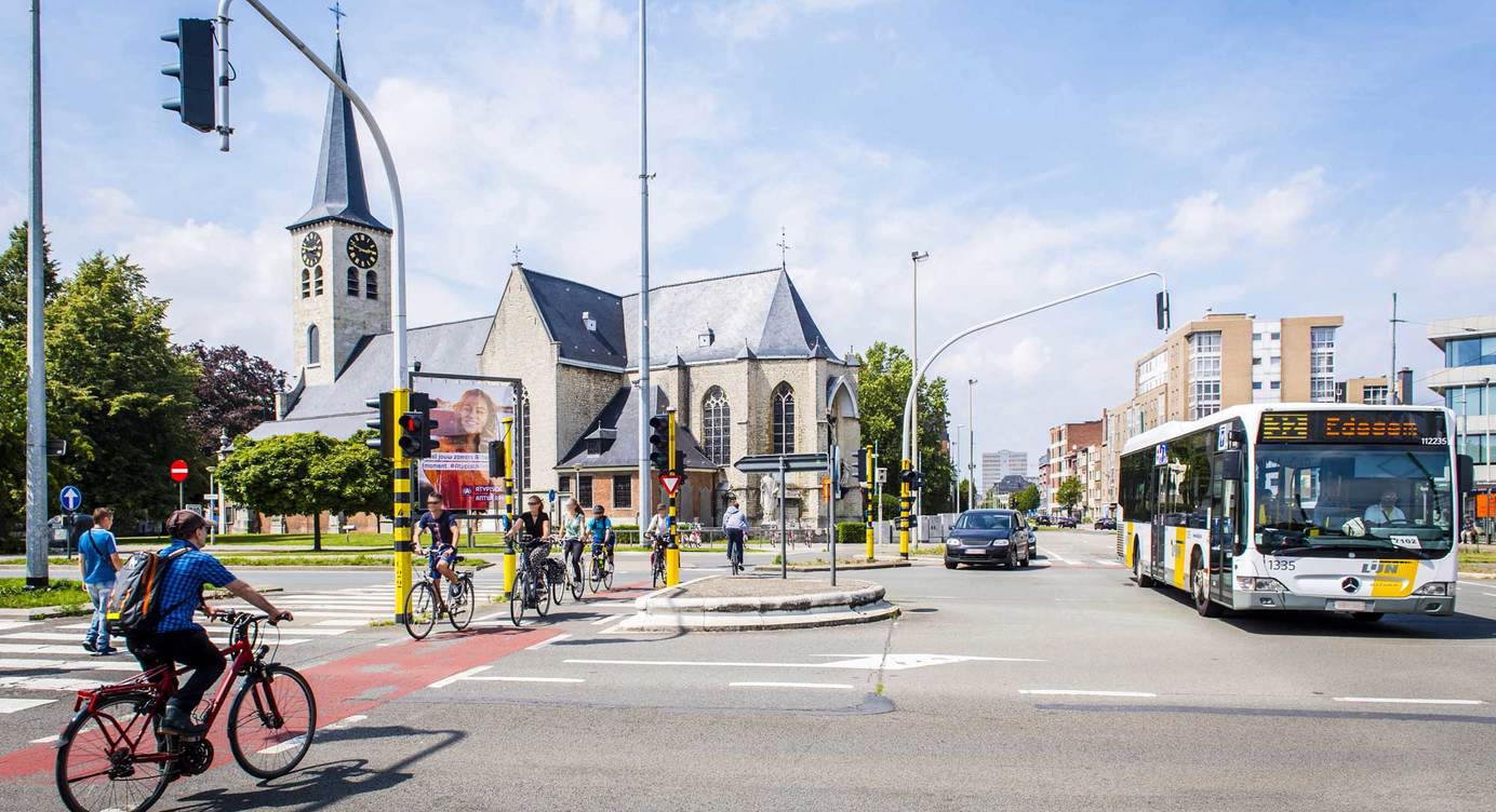 Berchem verkeer op de Singel