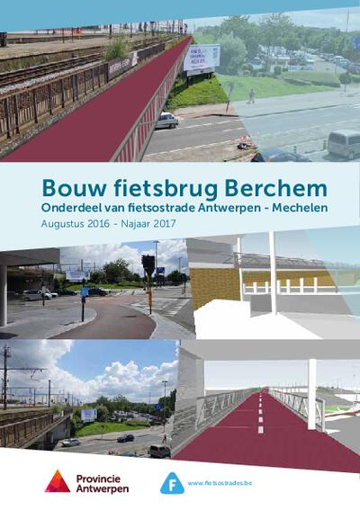 Infofolder fietsbrug Berchem Station
