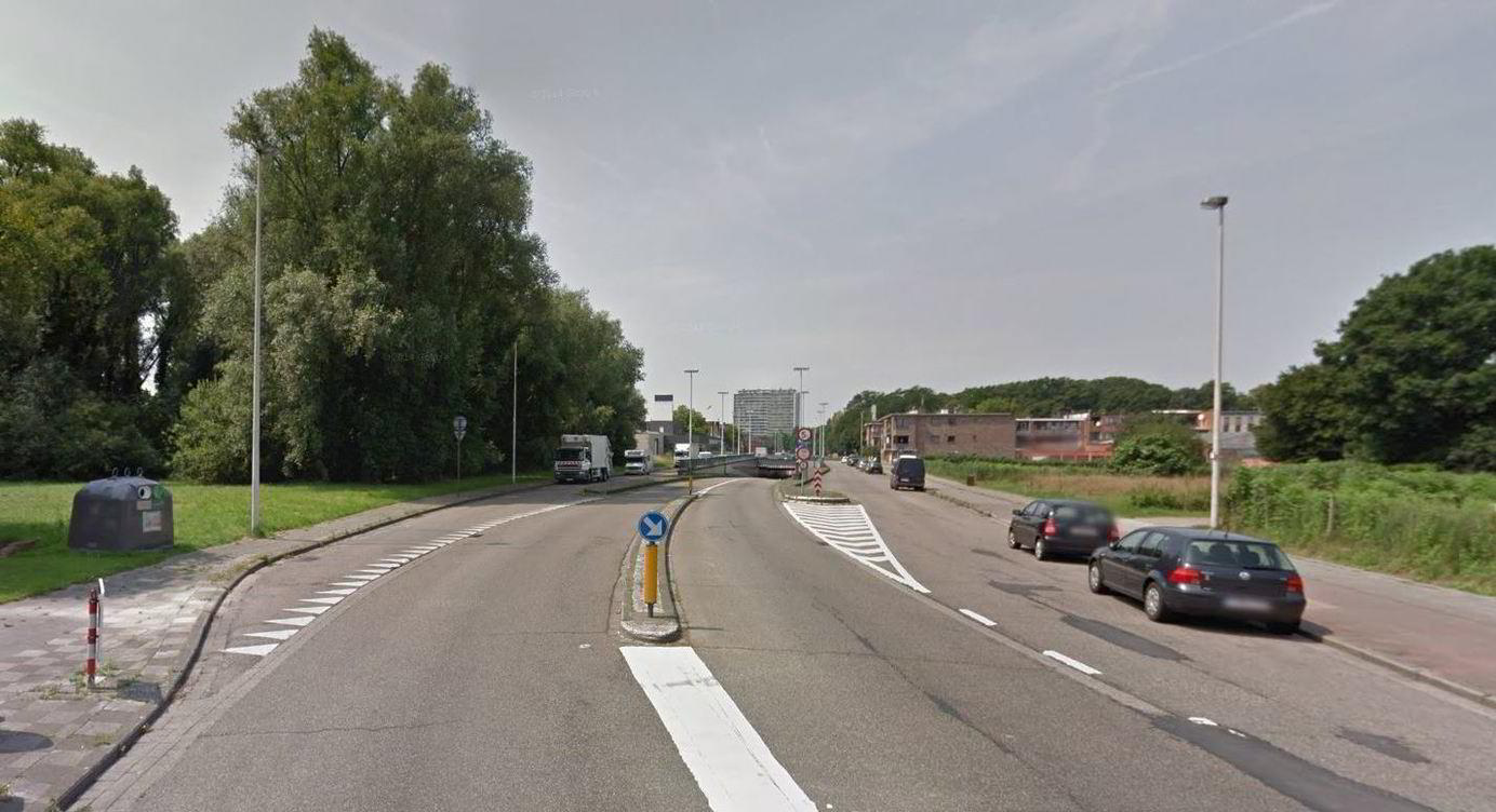 Zicht op de Valaartunnel in de Berkenrijslaan
