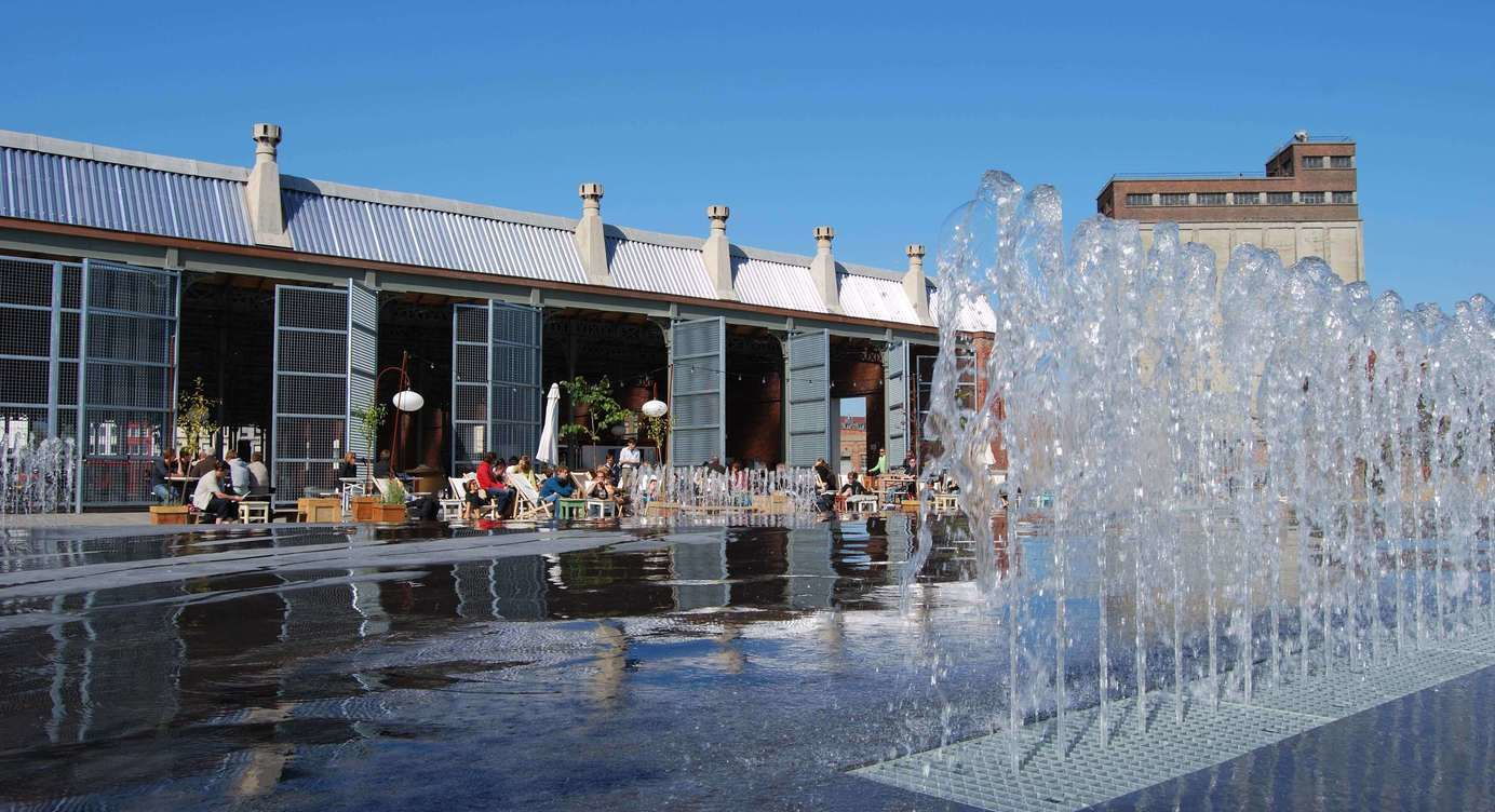 Watertuinen in Park Spoor Noord