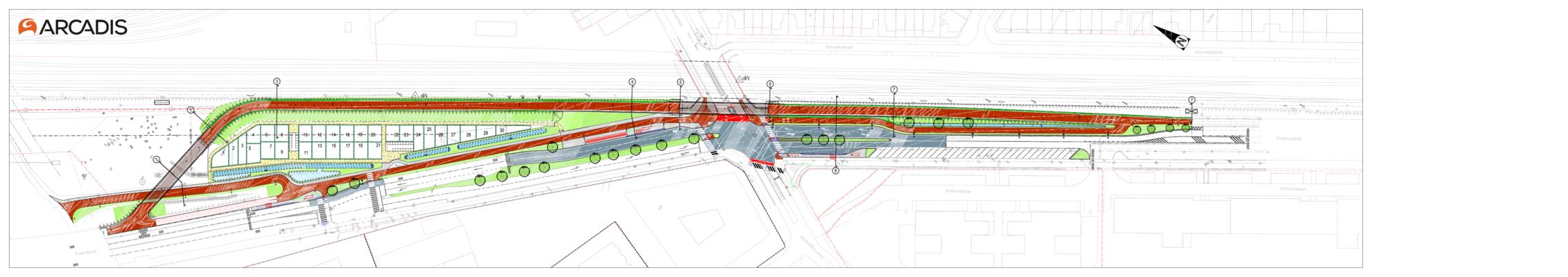 Fietsverbinding over Arbeidersstraat