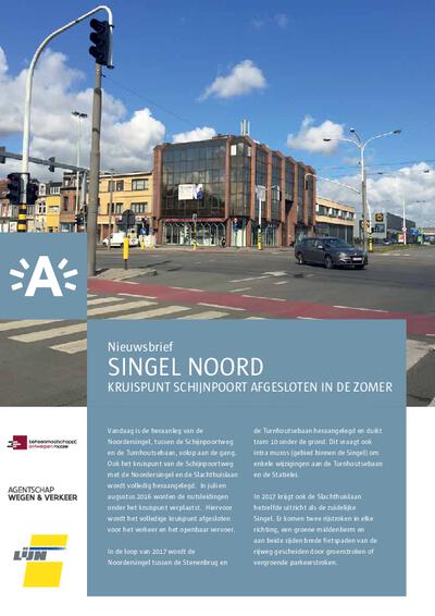 Nieuwsbrief start werken kruispunt Schijnpoort
