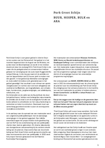 Artikel Stadsbouwmeester Antwerpen ontwerpwedstrijd