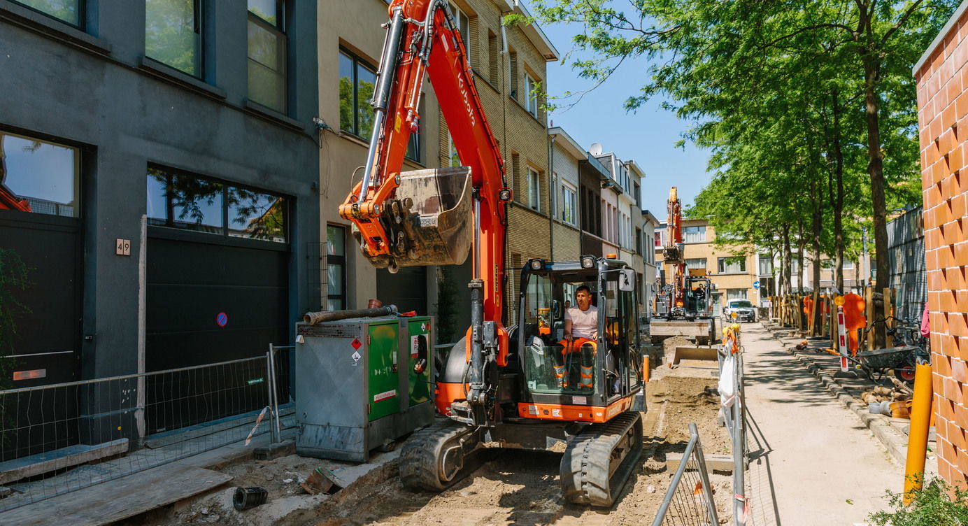 Start werken in Bloemstraat Borgerhout