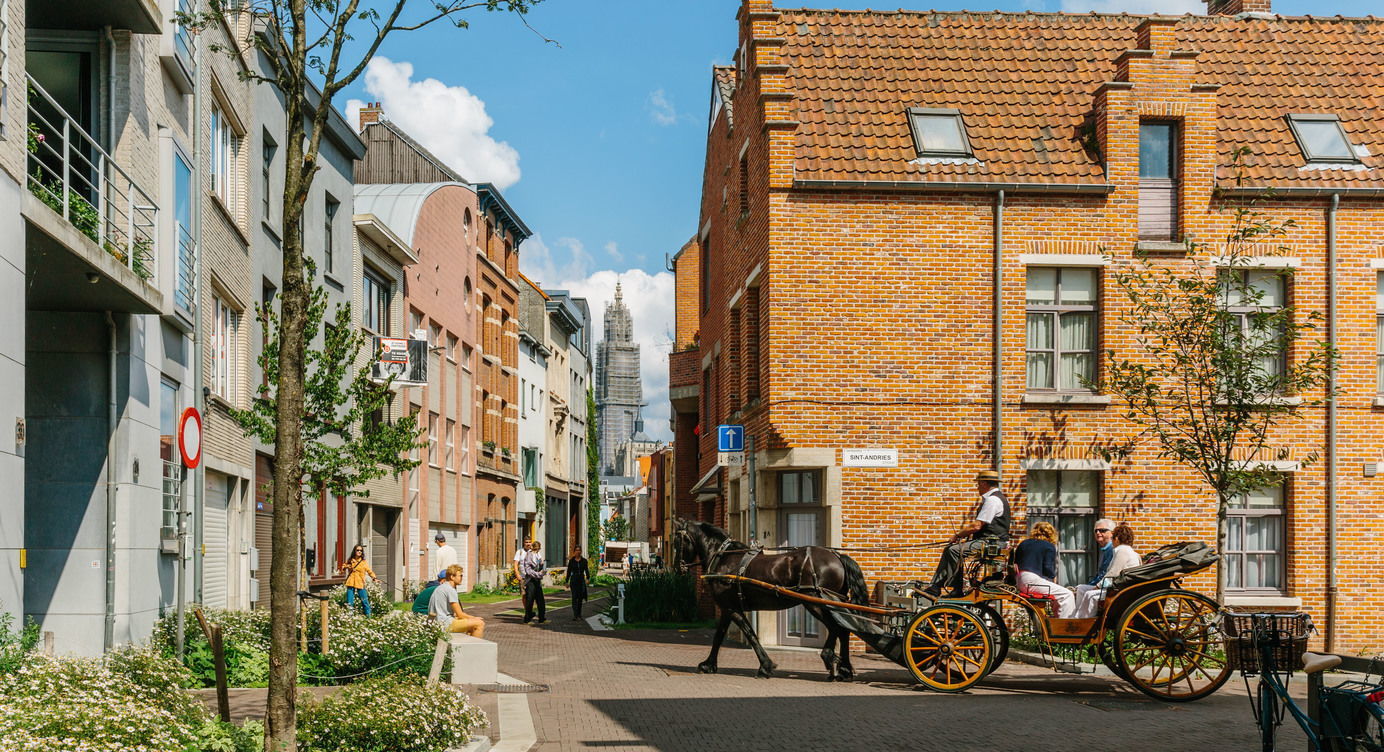 Sfeerbeeld Lange Riddersstraat na heraanleg.