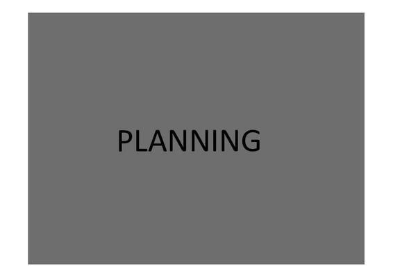 Planning generiek traject