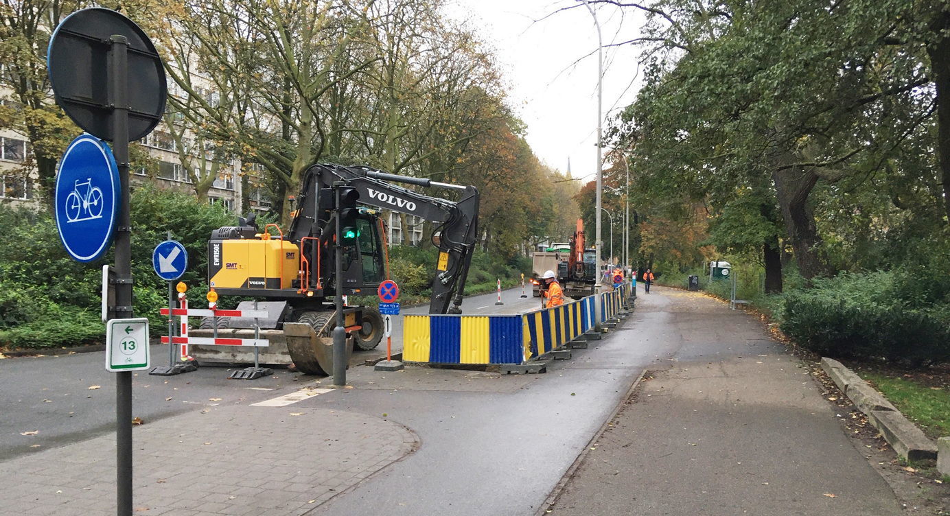 Onthardingswerken Van Eycklei gestart.