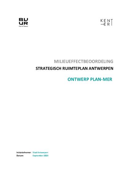 Milieueffectenrapport Strategisch Ruimteplan Antwerpen