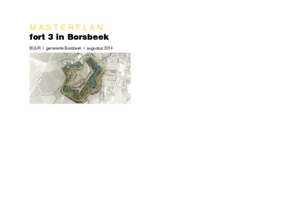 Masterplan Fort 3 Borsbeek