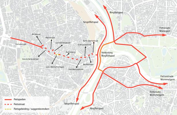 Route Rode Loper Turnhoutsepoort